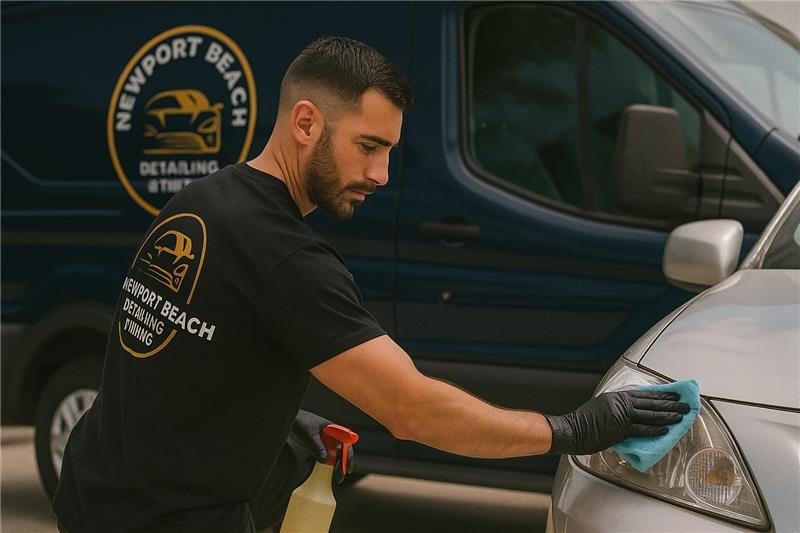 Professional auto detailing service in Newport Beach