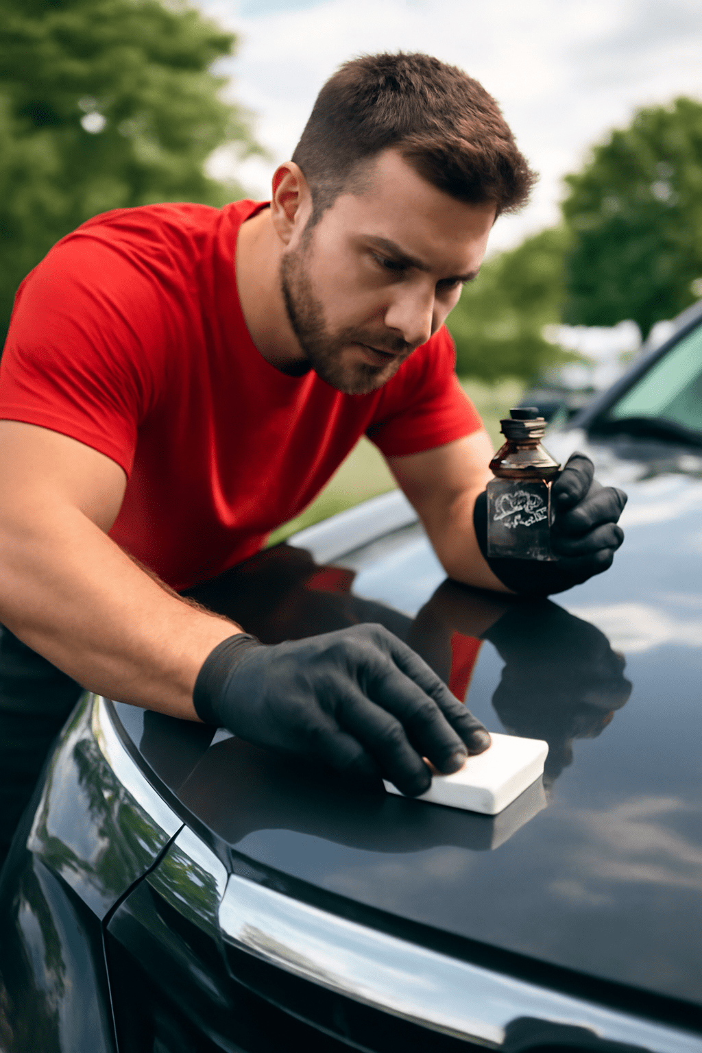 Professional ceramic coating application