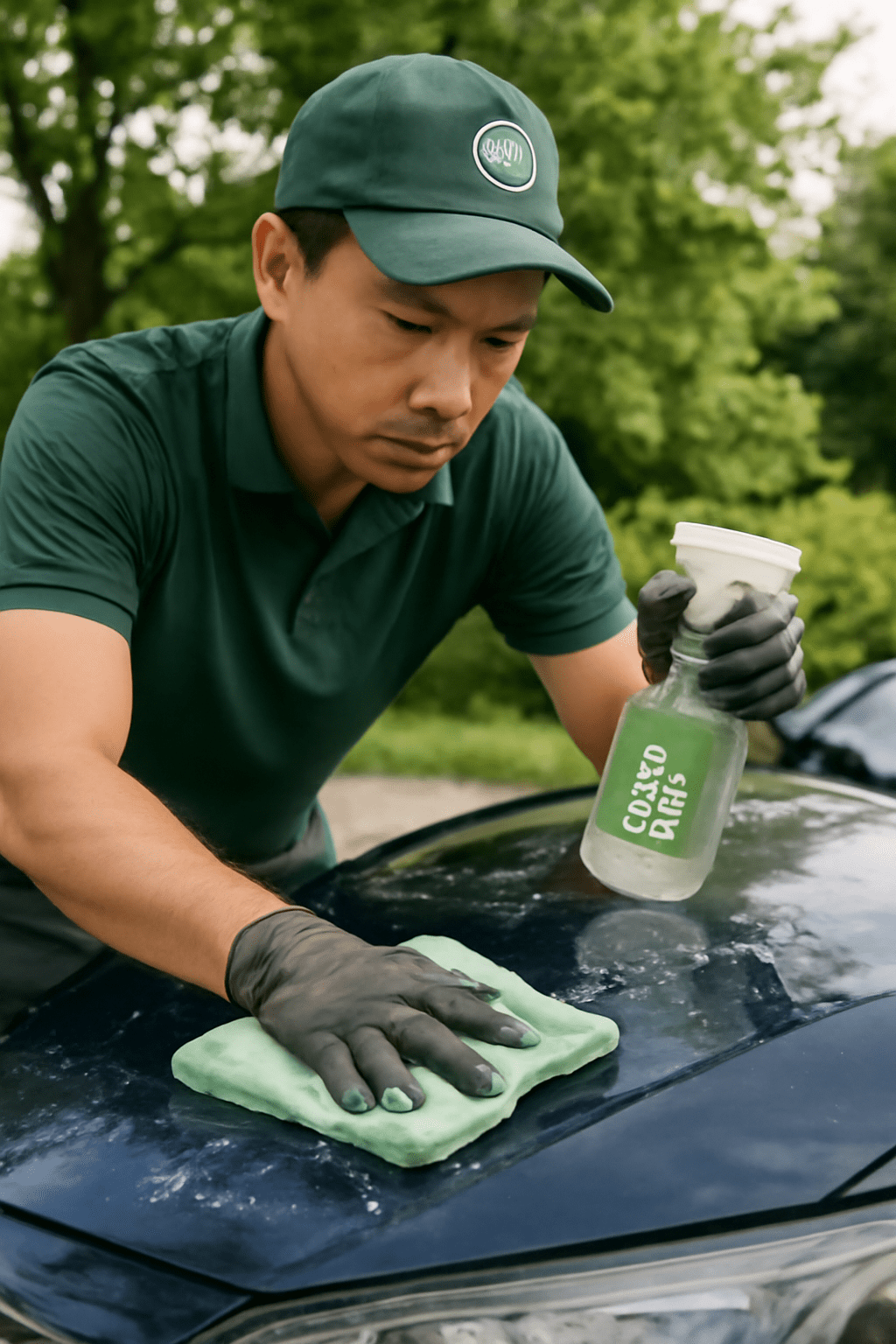 Eco-friendly car detailing products and methods