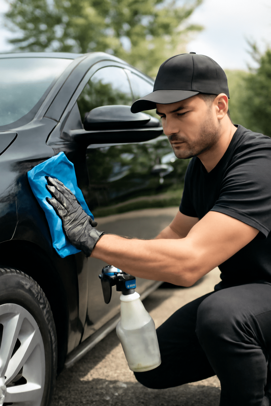 Professional exterior car detailing service